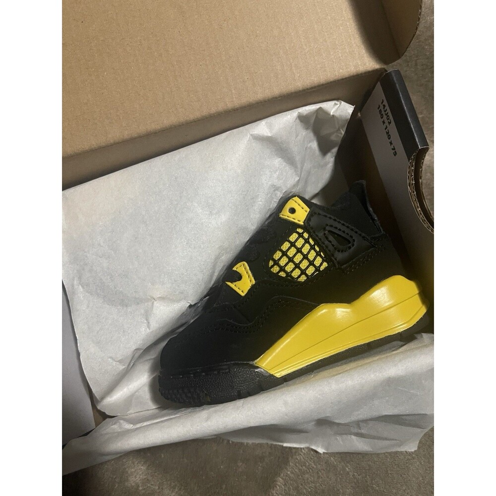 Jordan 4 Retro Thunder Baby Toddler Sneakers Size 4C